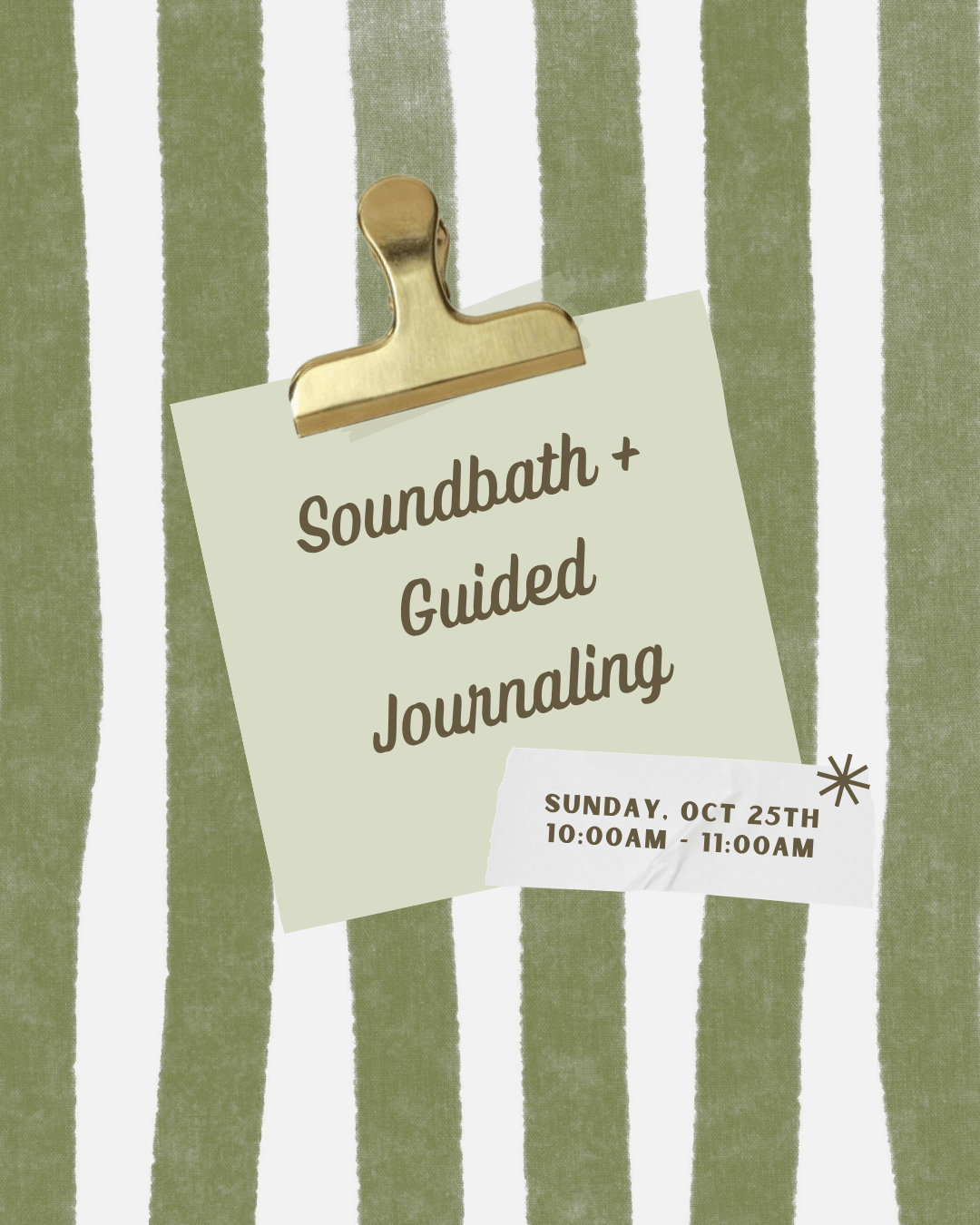 Soundbath & Guided Journaling (Oct)