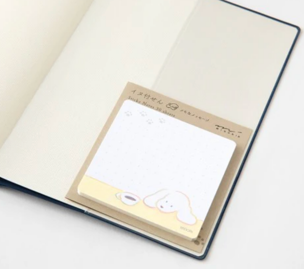 Midori Sticky Notes - Coffee and Dog