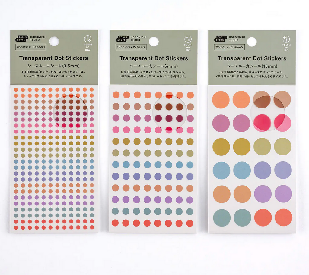 TSUKI no IRO: Transparent Dot Stickers