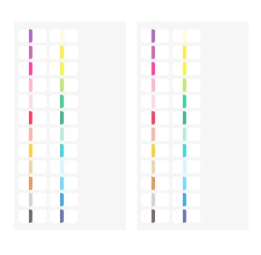 Midori Index Label Chiratto 24 colors