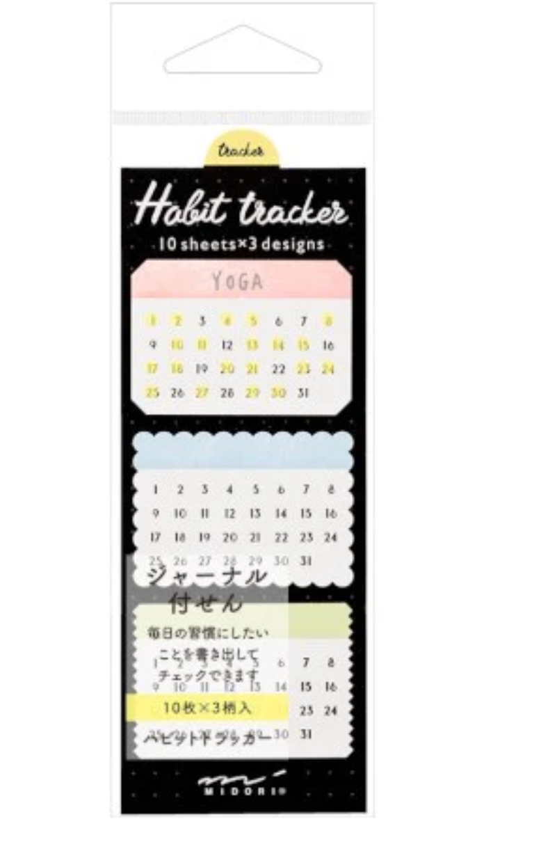 Midori Sticky Notes Journal Habit Tracker