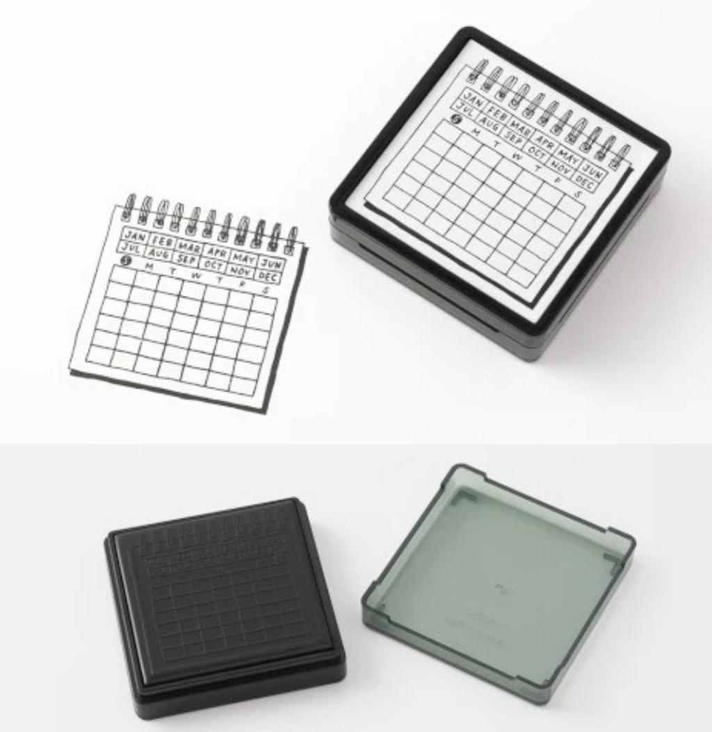 Midori Paintable Pre-Inked Stamp - Calendar