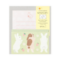 MINI LETTER SET WITH STICKERS- HUNGRY RABBIT