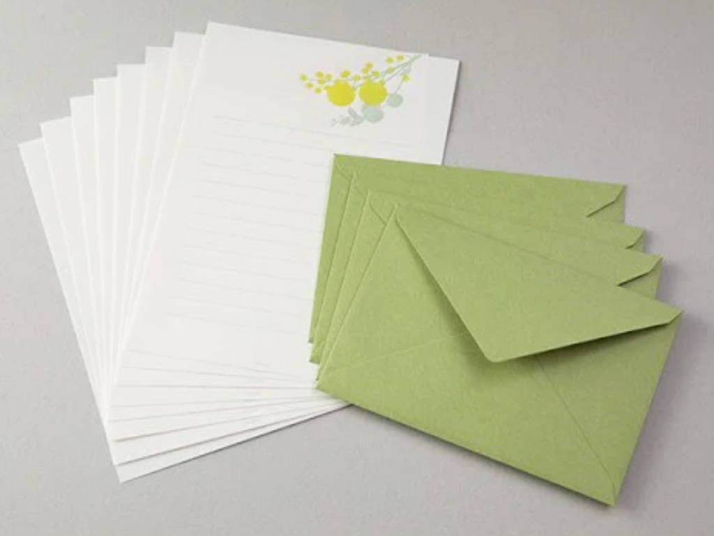 Midori Yellow Bouquet Letter Set