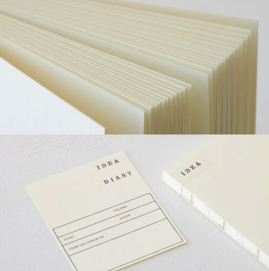 MD NOTEBOOK COTTON A5 SQUARE THICK BLANK