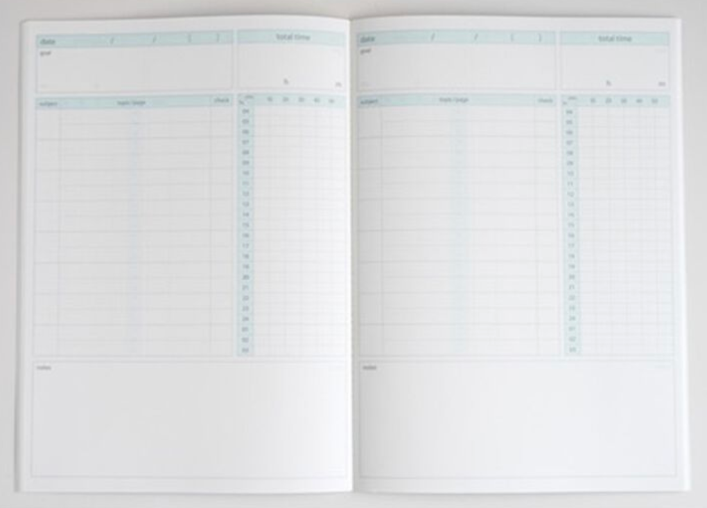 CAMPUS STUDY PLANNER NOTEBOOK A5 DAILY PINK
