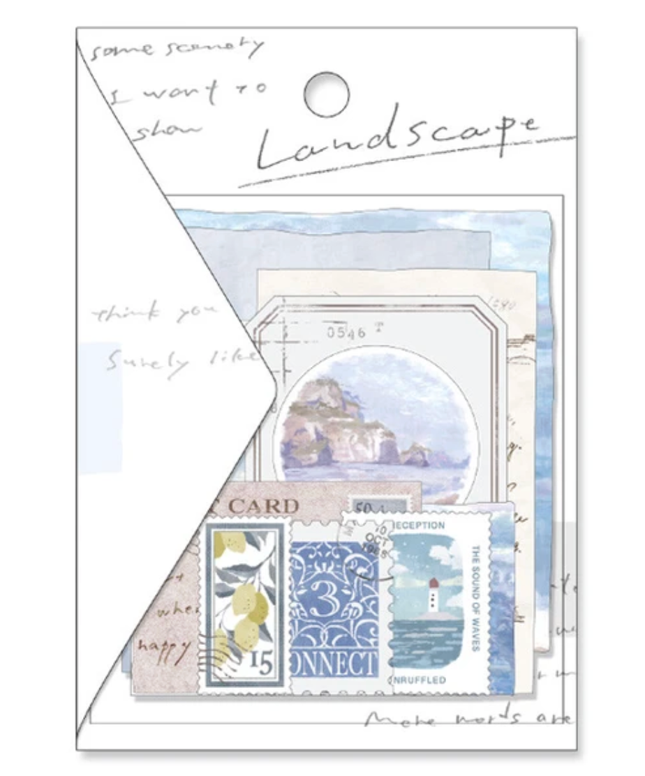 Mind Wave Landscape Flake Sticker Pack