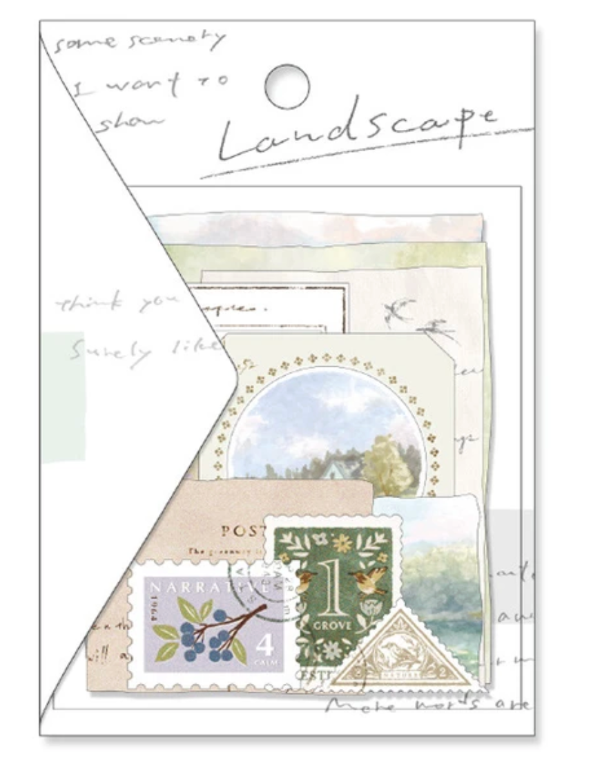 Mind Wave Landscape Flake Sticker Pack