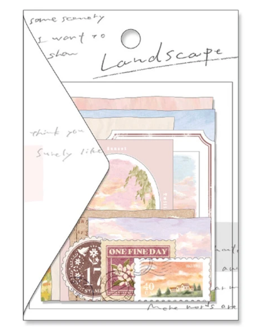 Mind Wave Landscape Flake Sticker Pack