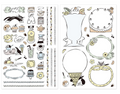 Yuru Log Sticker Sheet -2pc Sweets & Animals