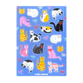 Pretty Kitties 5x7 Sticker Sheet