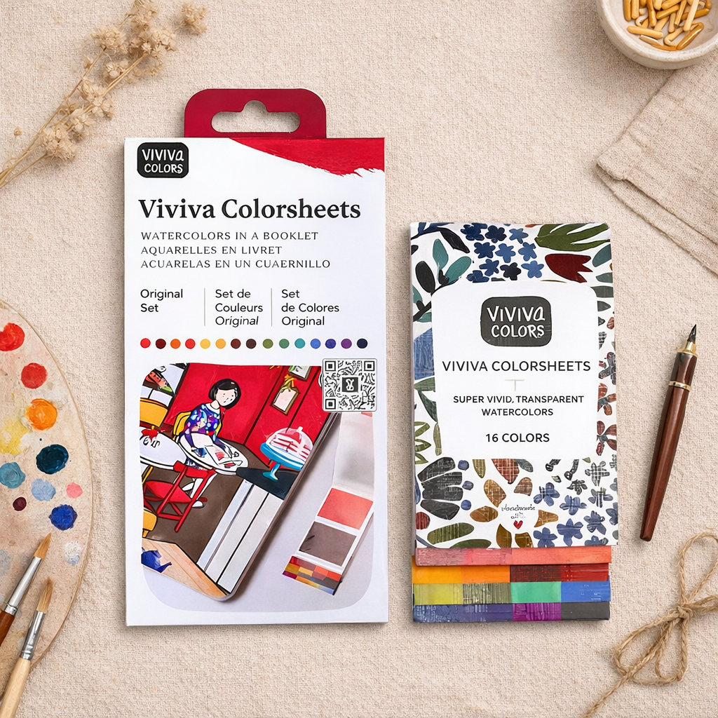 Original Colorsheets - 16 Handmade Watercolors