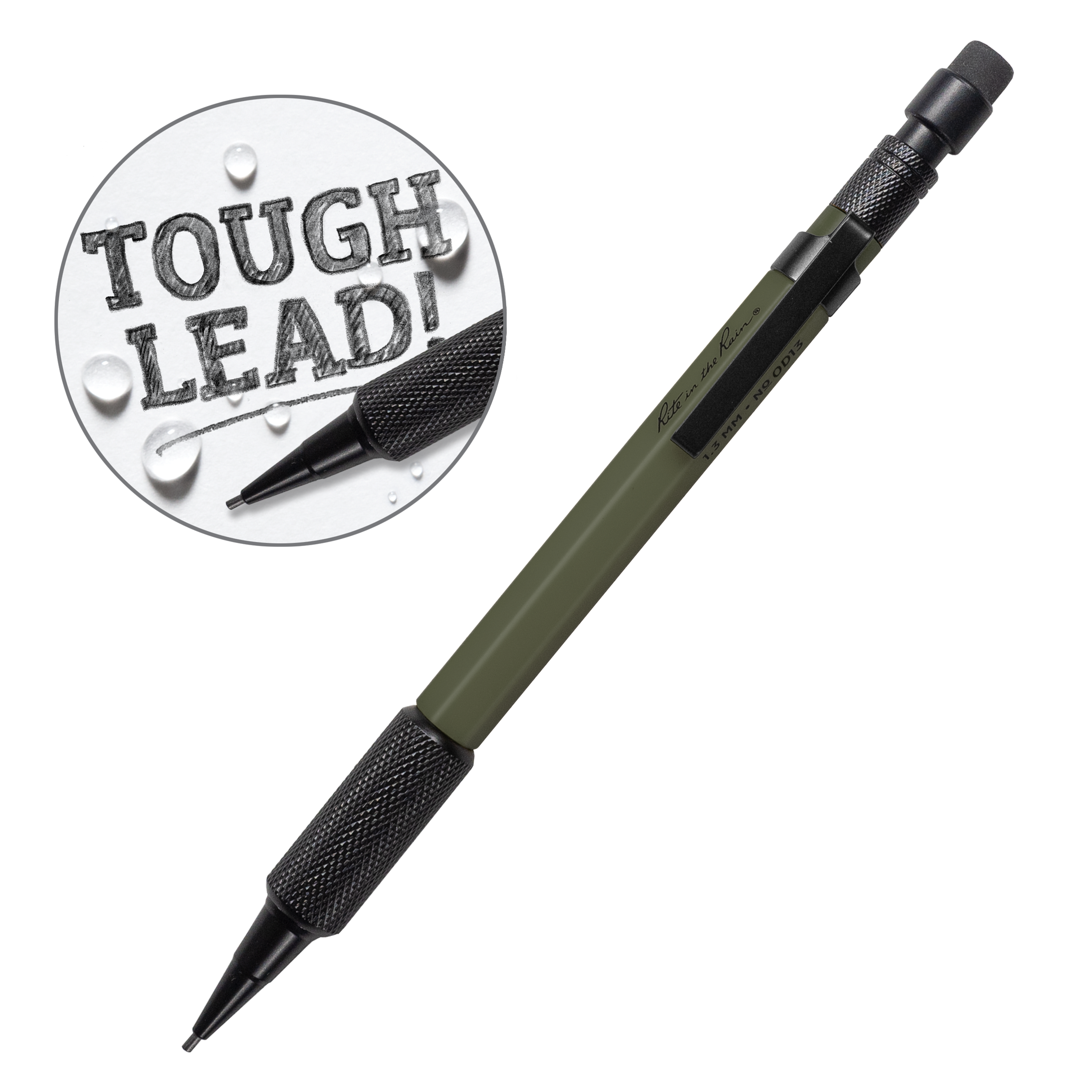 Rite in the Rain Mechanical Clicker Pencil, Olive Green