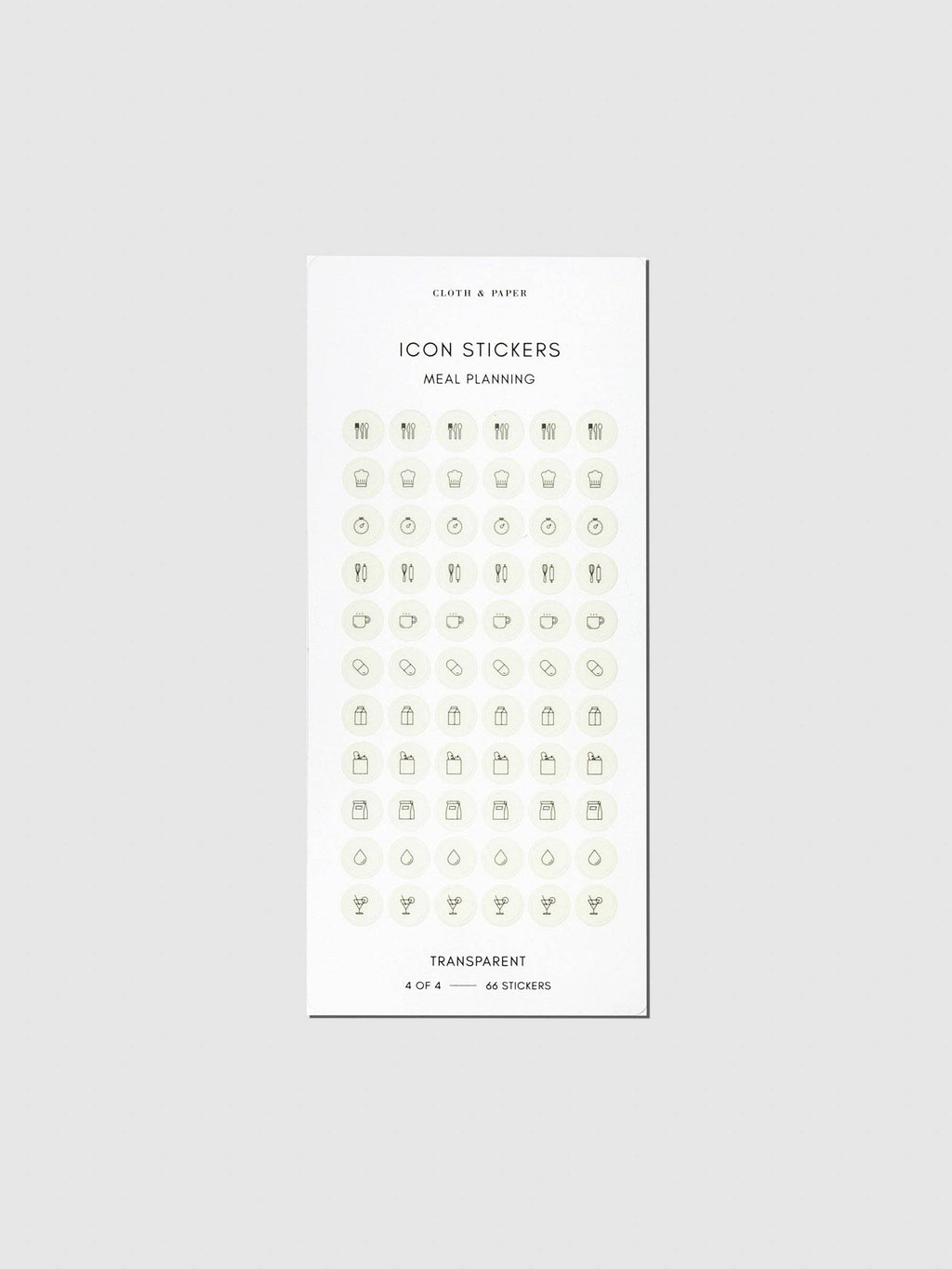 Healthy Planning Sticker Set