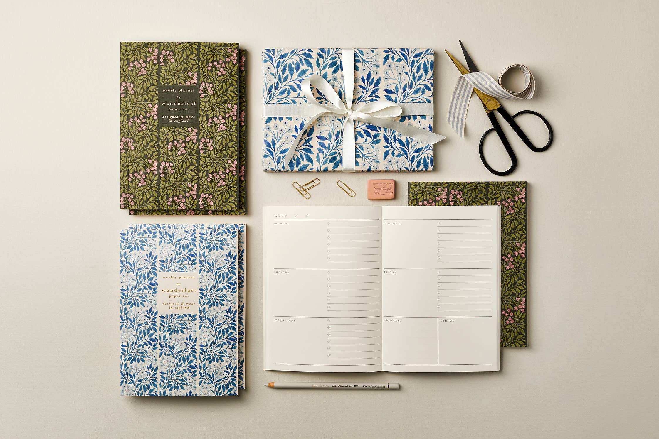 Green Flora Weekly Planner