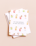 Sip Back And Relax — Cocktail Pun Birthday Card