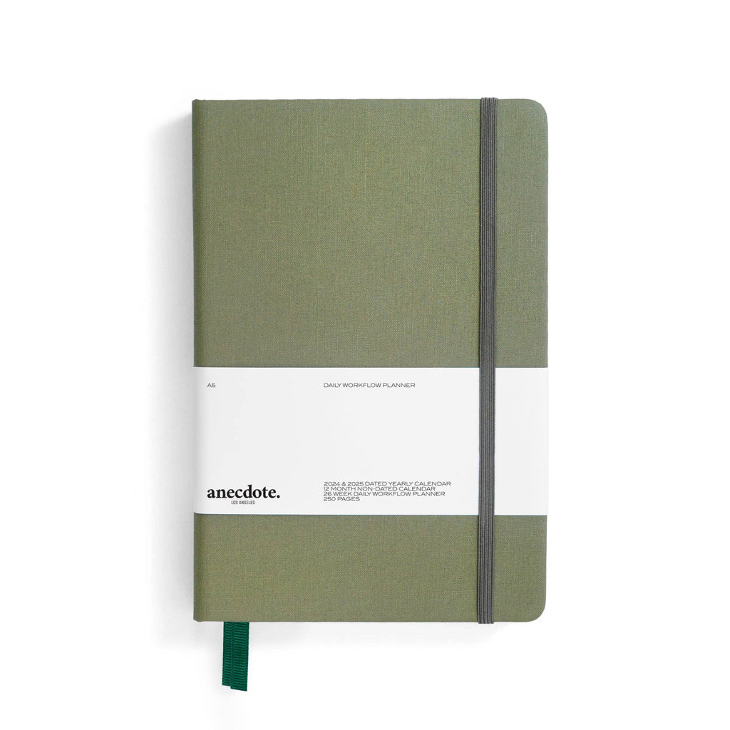 The Daily Planner - Hardcover with Library Buckram Cover