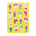 Sock Puppets 5x7 Sticker Sheet
