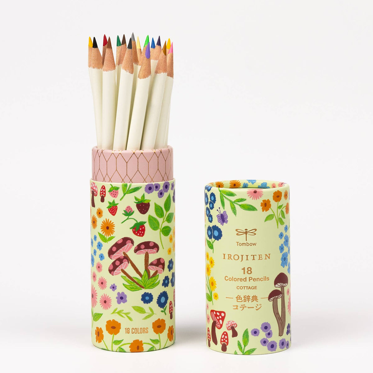 Irojiten Colored Pencils Desk Cup, Cottage
