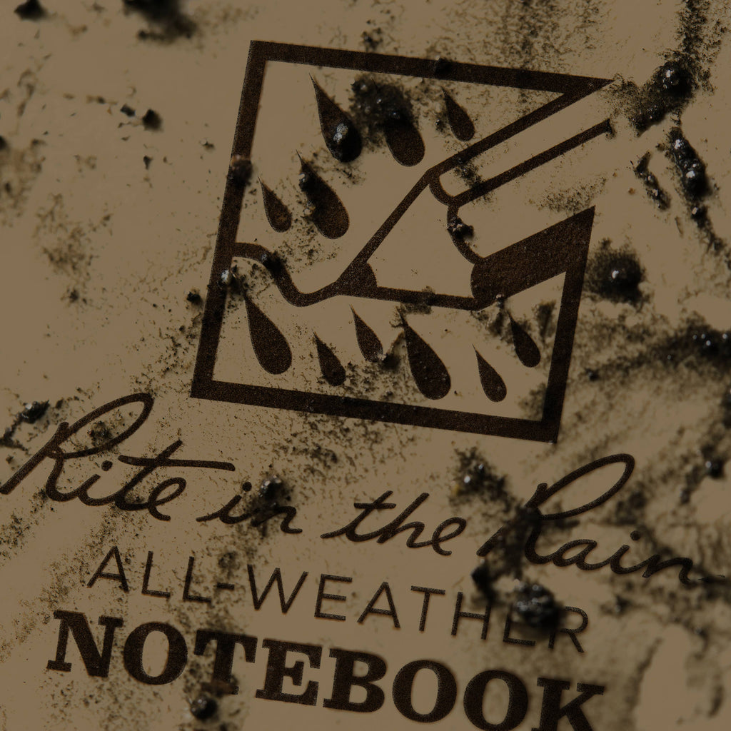 Rite in the Rain 4.625" x 7" Side Spiral Notebook, Tan