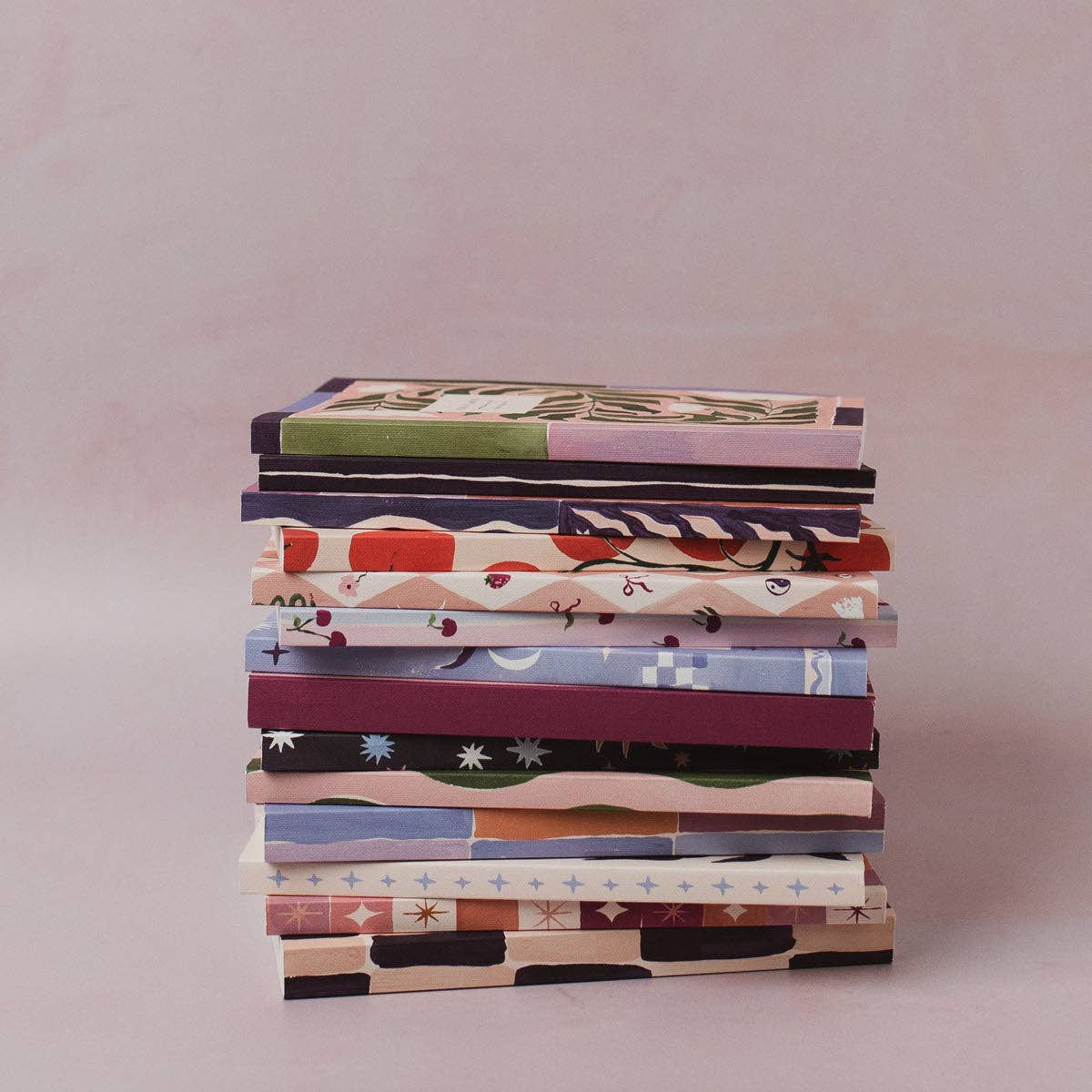 Blush Harlequin Notebook | Plain Page Journal | Notebooks