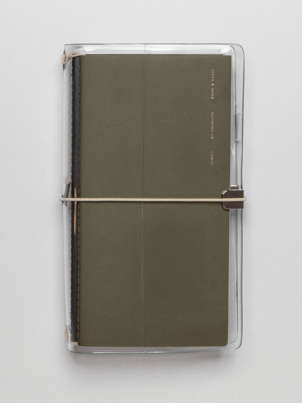 Clear Vinyl Travel Notebook Cover | A5 Slim