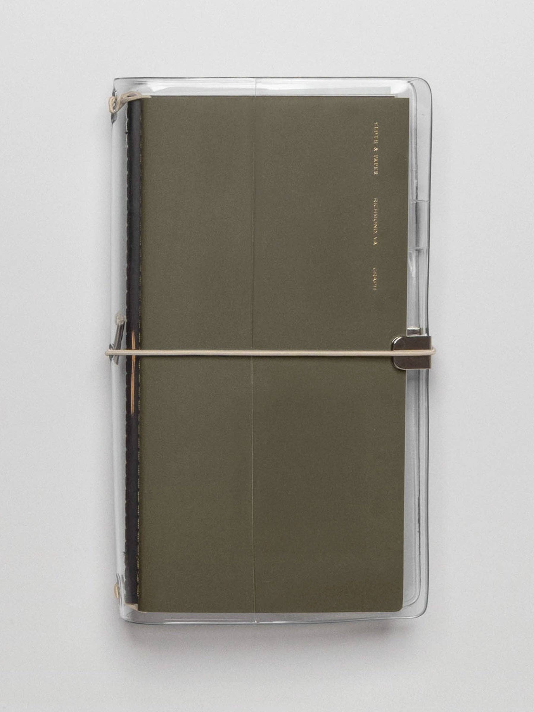 Clear Vinyl Travel Notebook Cover | A5 Slim