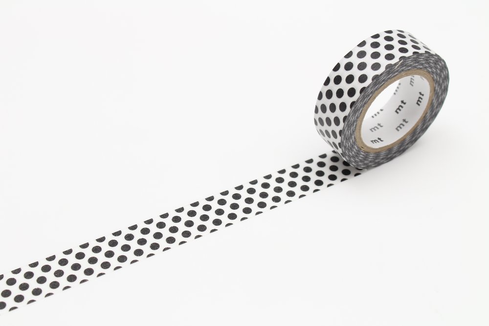 mt Washi tape black dot 2