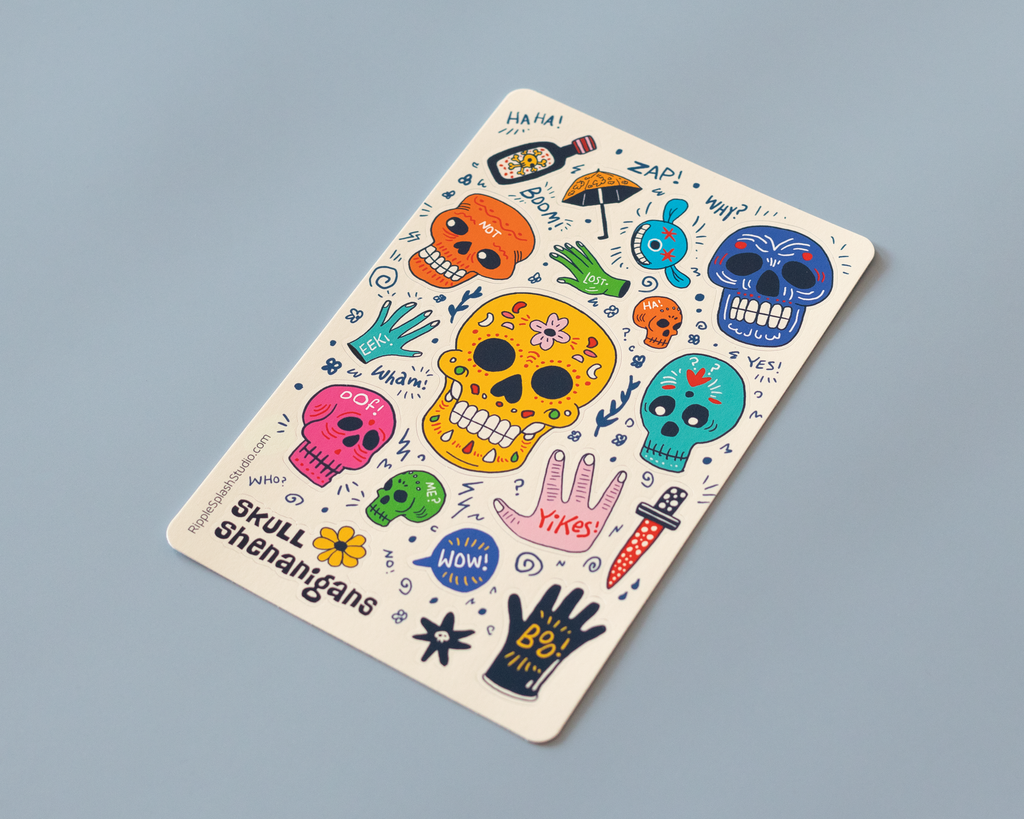 Skull Sticker Sheet