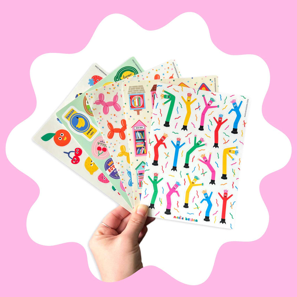 Produce Stickers 5x7 Sticker Sheet
