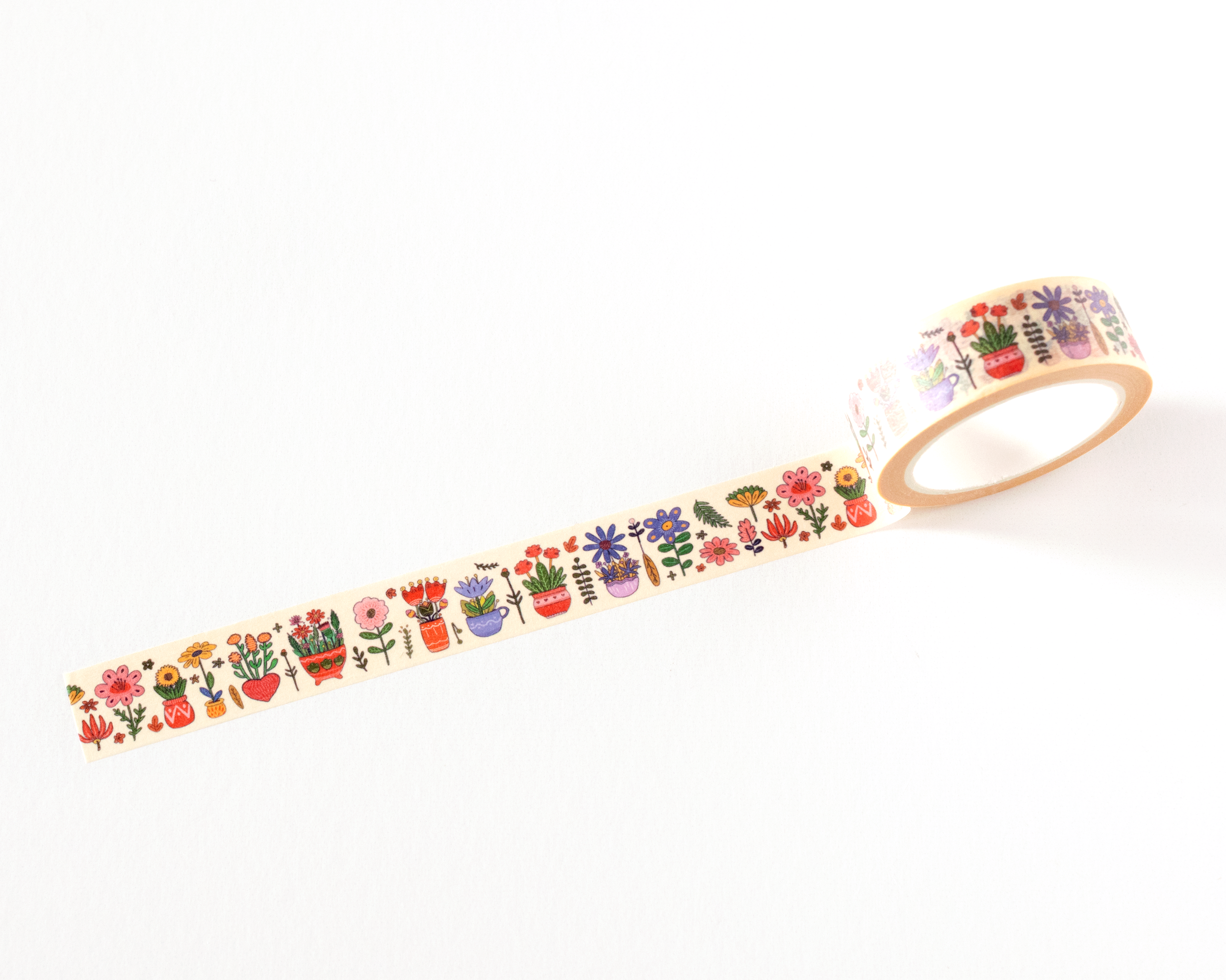 Floral Plant Pots Washi Tape