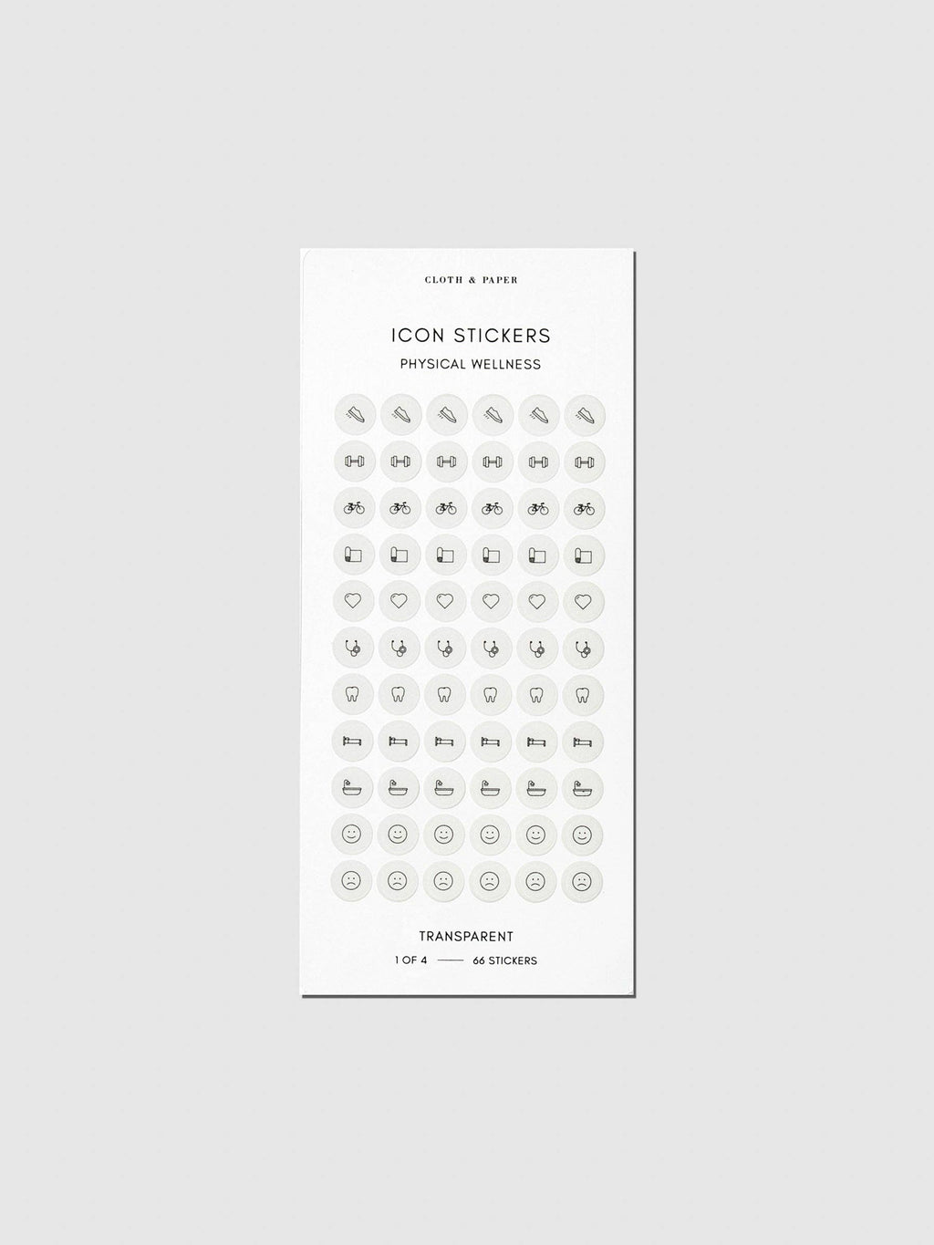 Healthy Planning Sticker Set