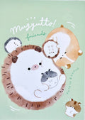 Q-Lia Hedgehog and Hamster Mugyutto Mini Notepad