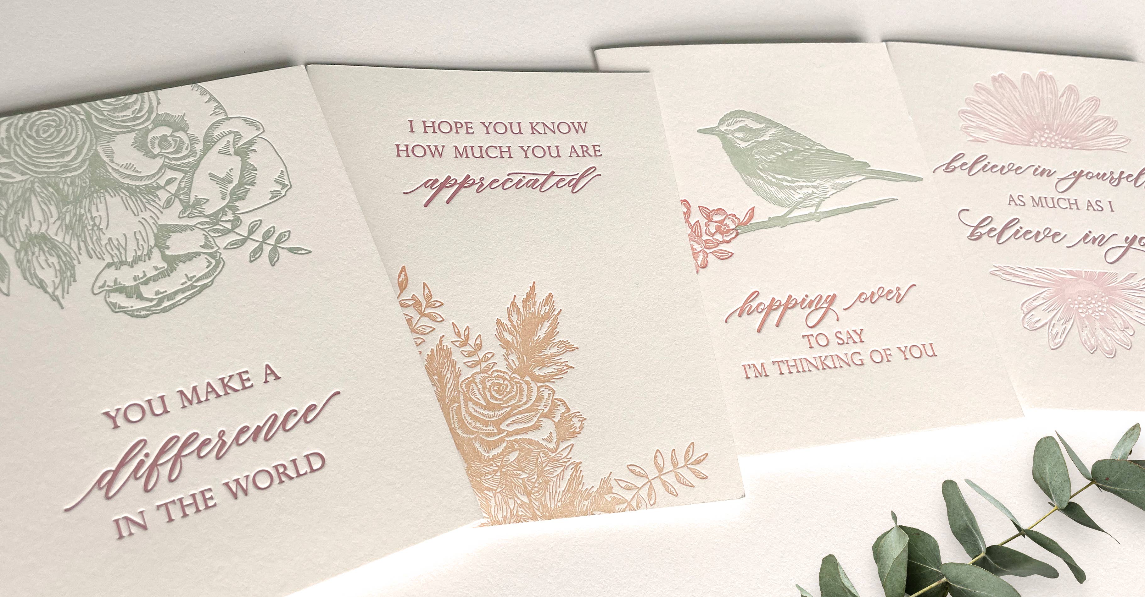 Hope You Know You Are Appreciated Letterpress Card