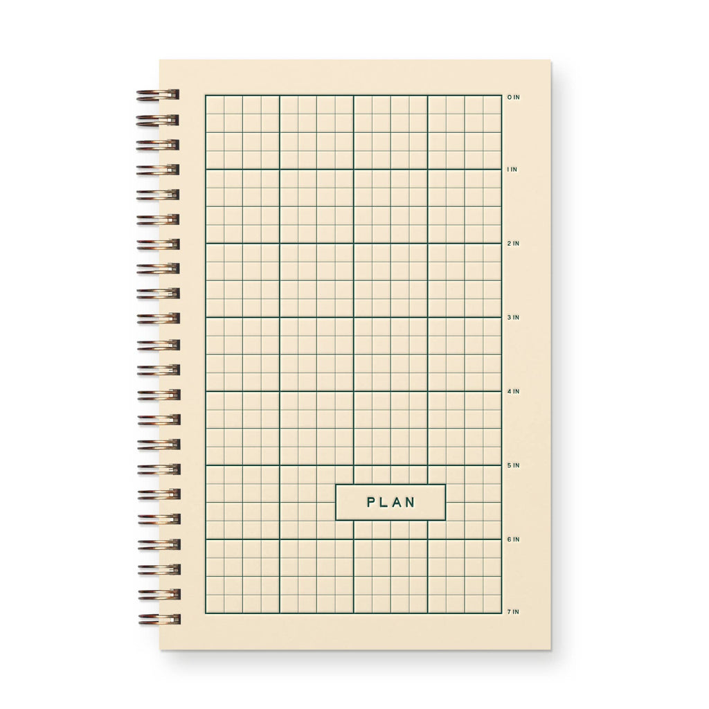Ruler Grid Undated Weekly Planner Journal