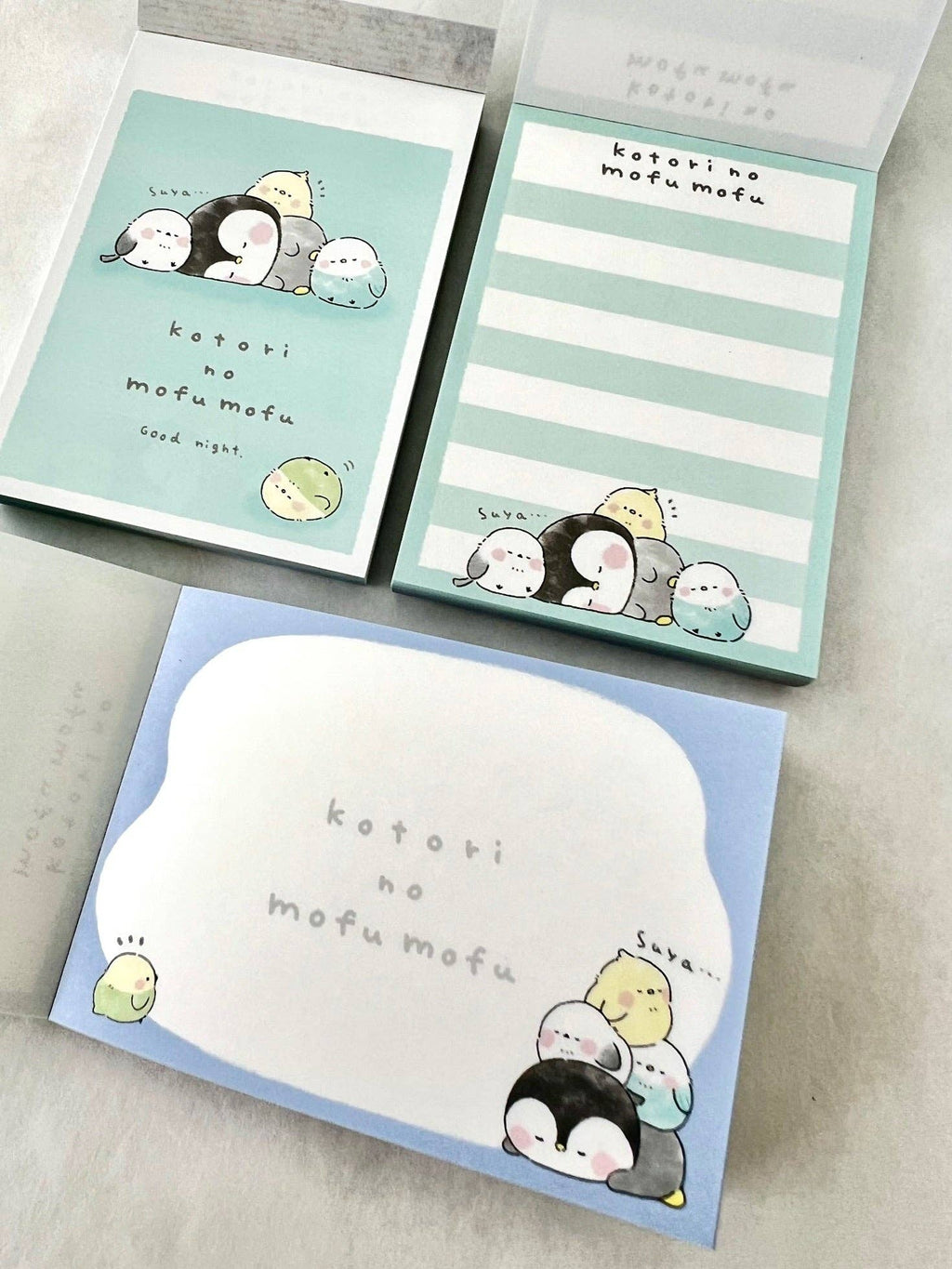 Birds kotori no mufu mofu Mini Notepad