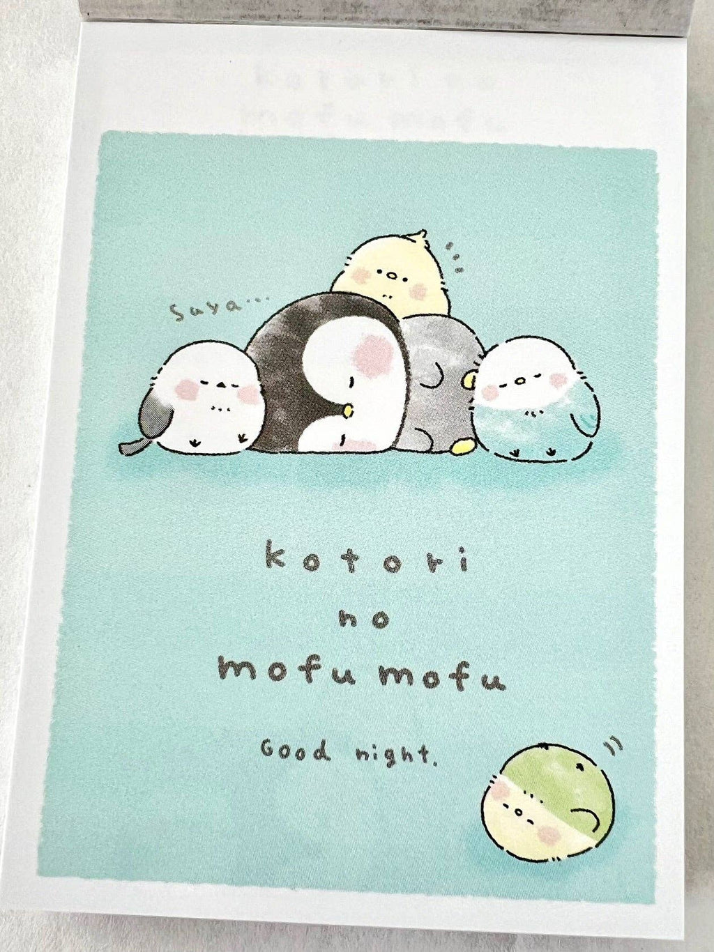 Birds kotori no mufu mofu Mini Notepad