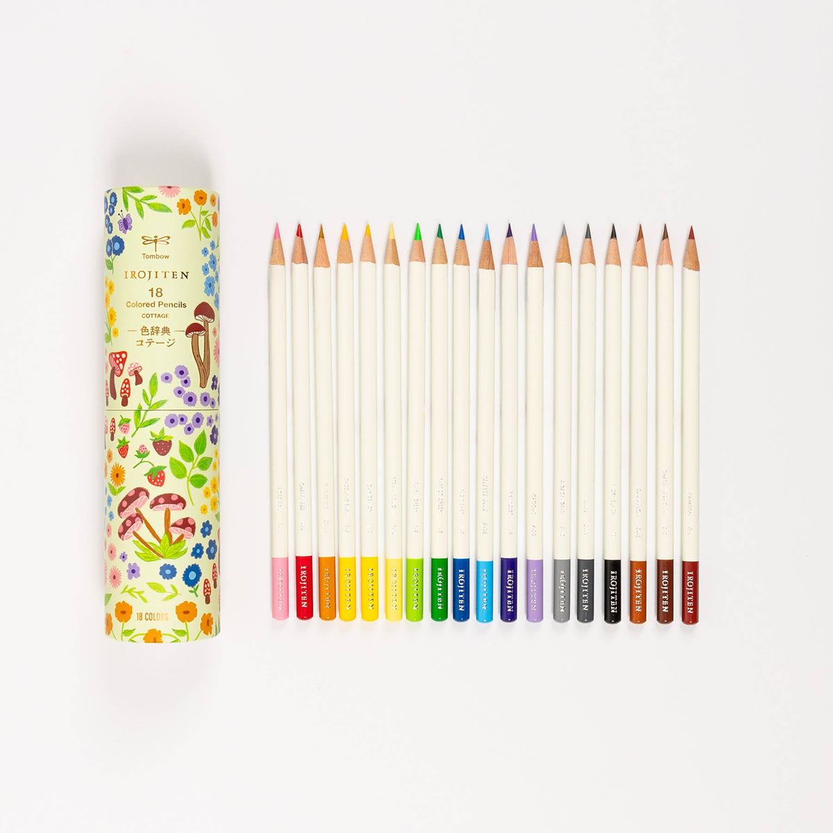 Irojiten Colored Pencils Desk Cup, Cottage