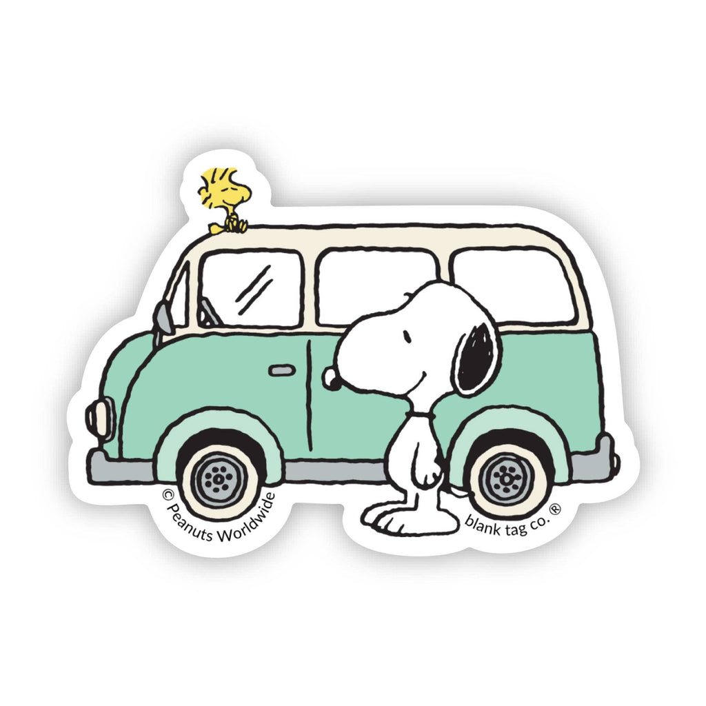 Peanuts® Waterproof Sticker - Road Tripping