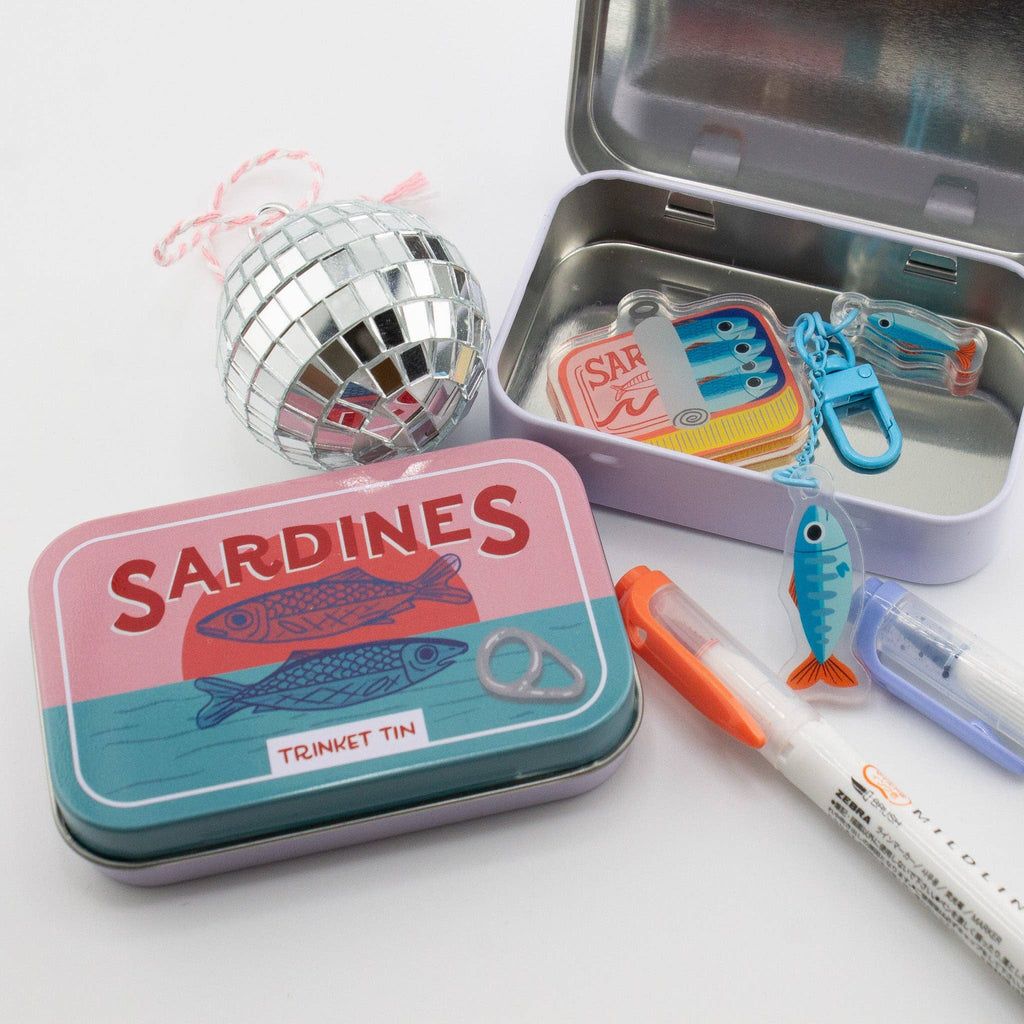 Sardine Washi Flake and Trinket Tin