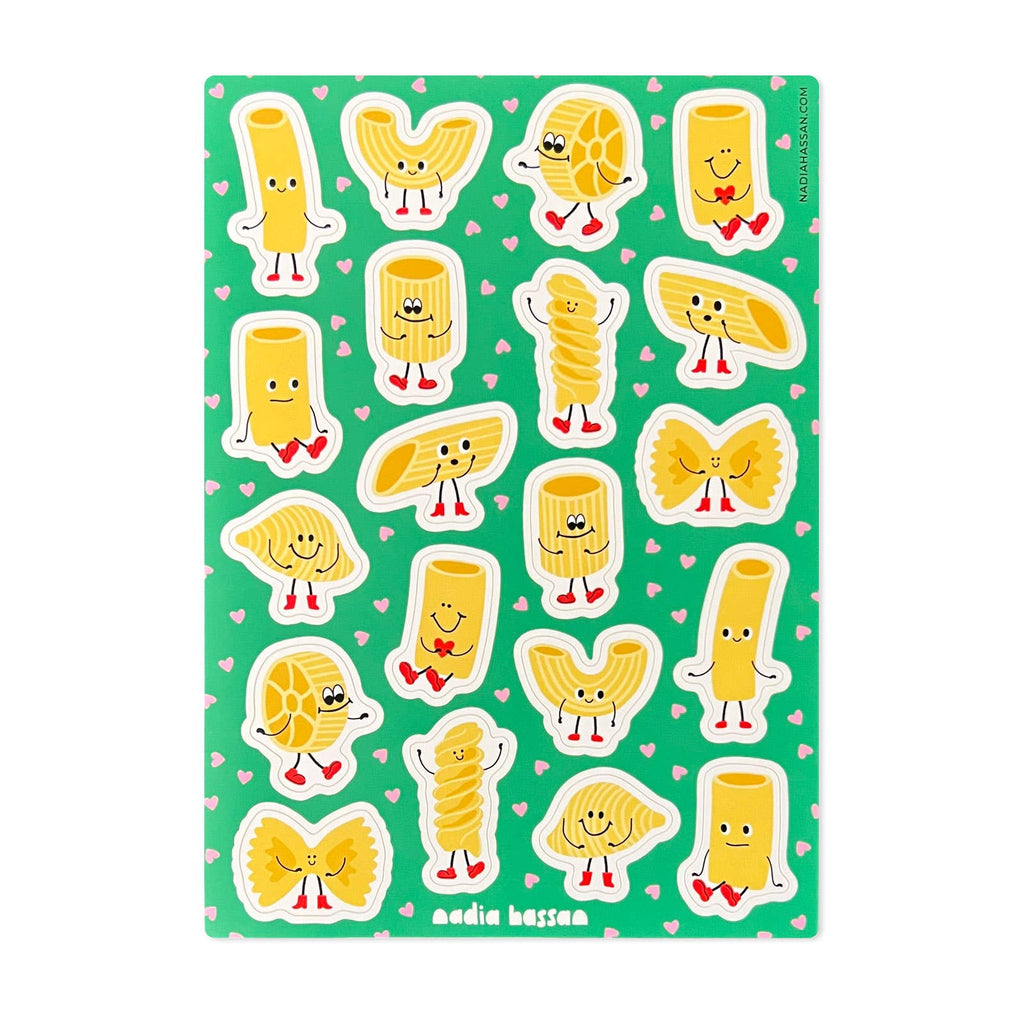 Pasta Pals 5x7 Sticker Sheet