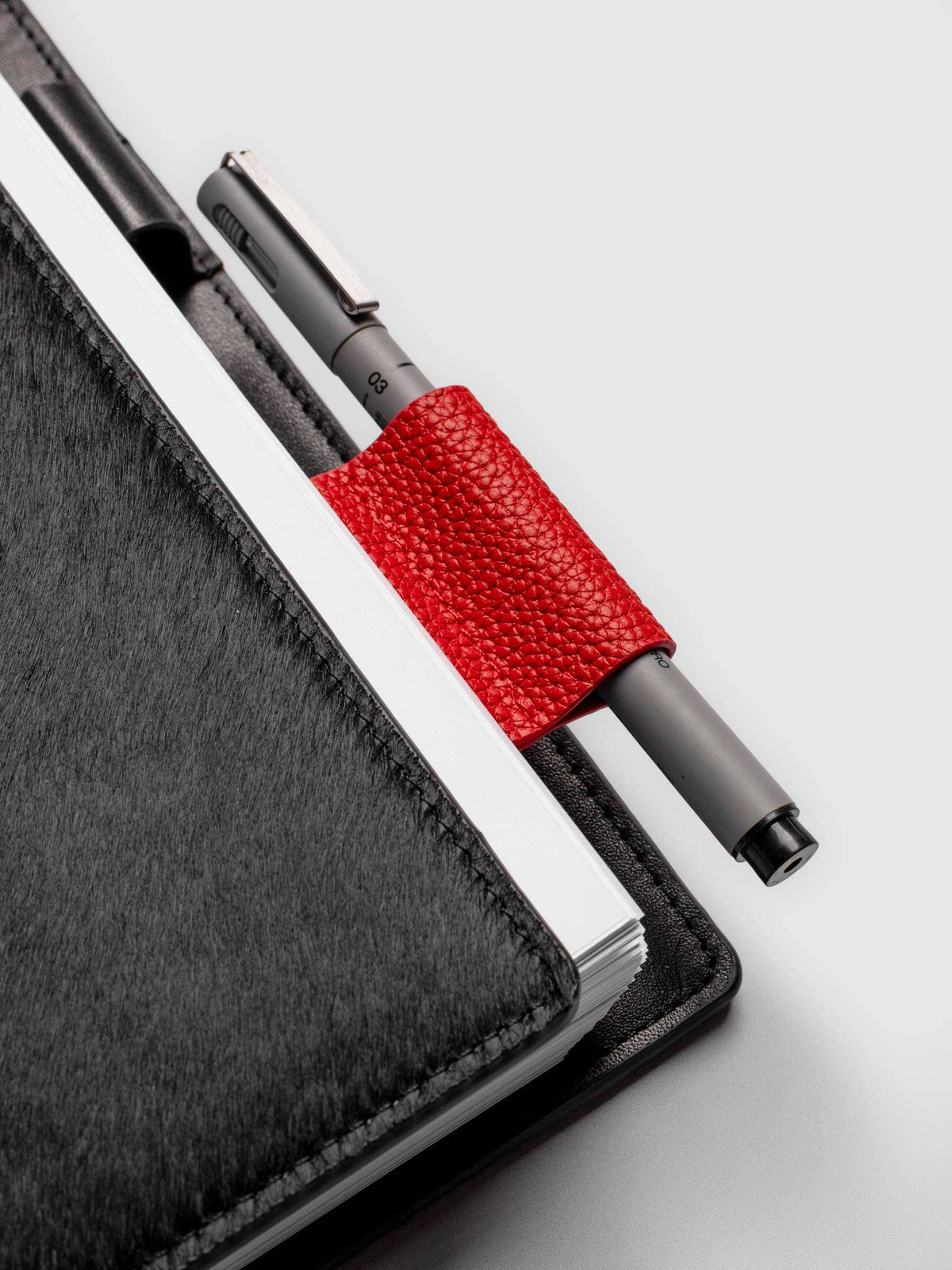 Magnetic Bookmark | Pen Holder | Leather