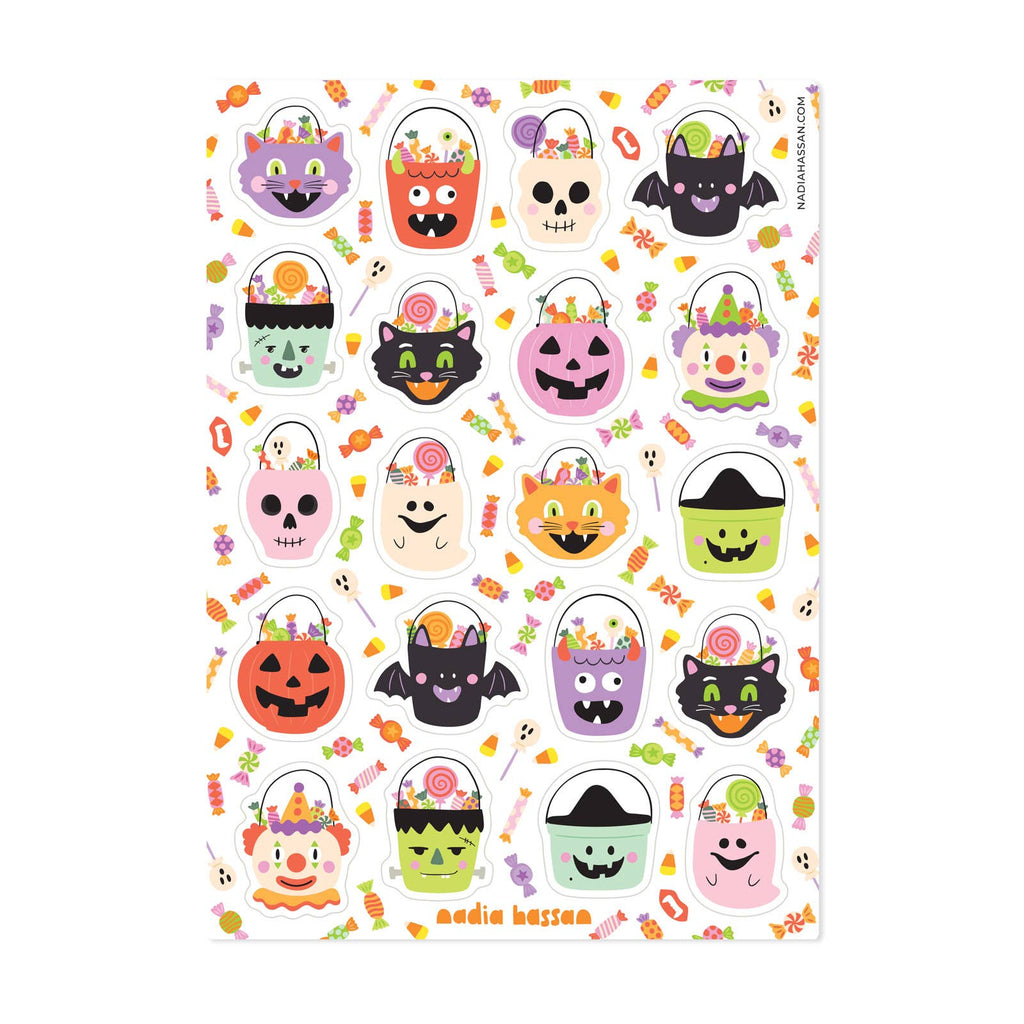 Trick or Treat 5x7 Sticker Sheet