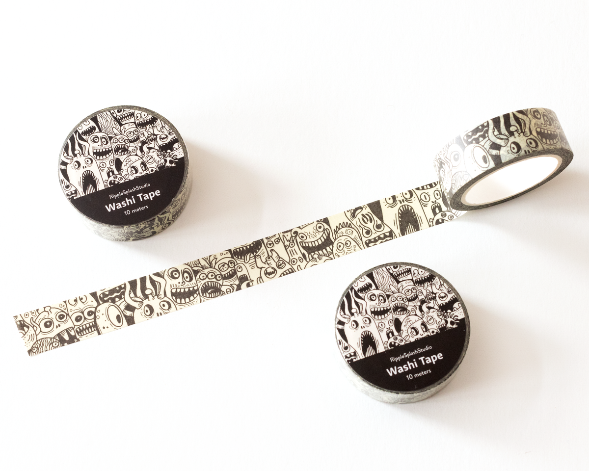Monster Doodle Washi Tape