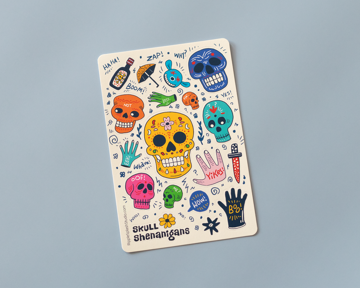 Skull Sticker Sheet