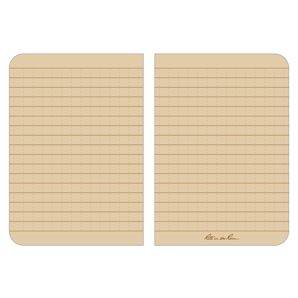 Rite in the Rain 3.5" x 5" Pocket Notebook, Tan
