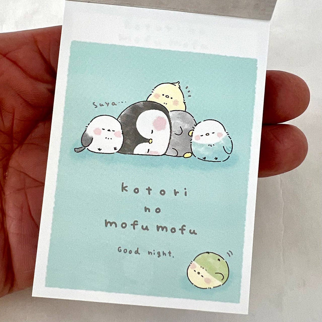Birds kotori no mufu mofu Mini Notepad