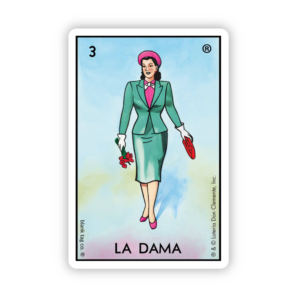 Loteria® Waterproof Sticker - La Dama