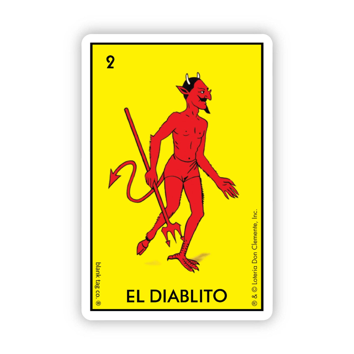 Loteria® Waterproof Sticker - El Diablito
