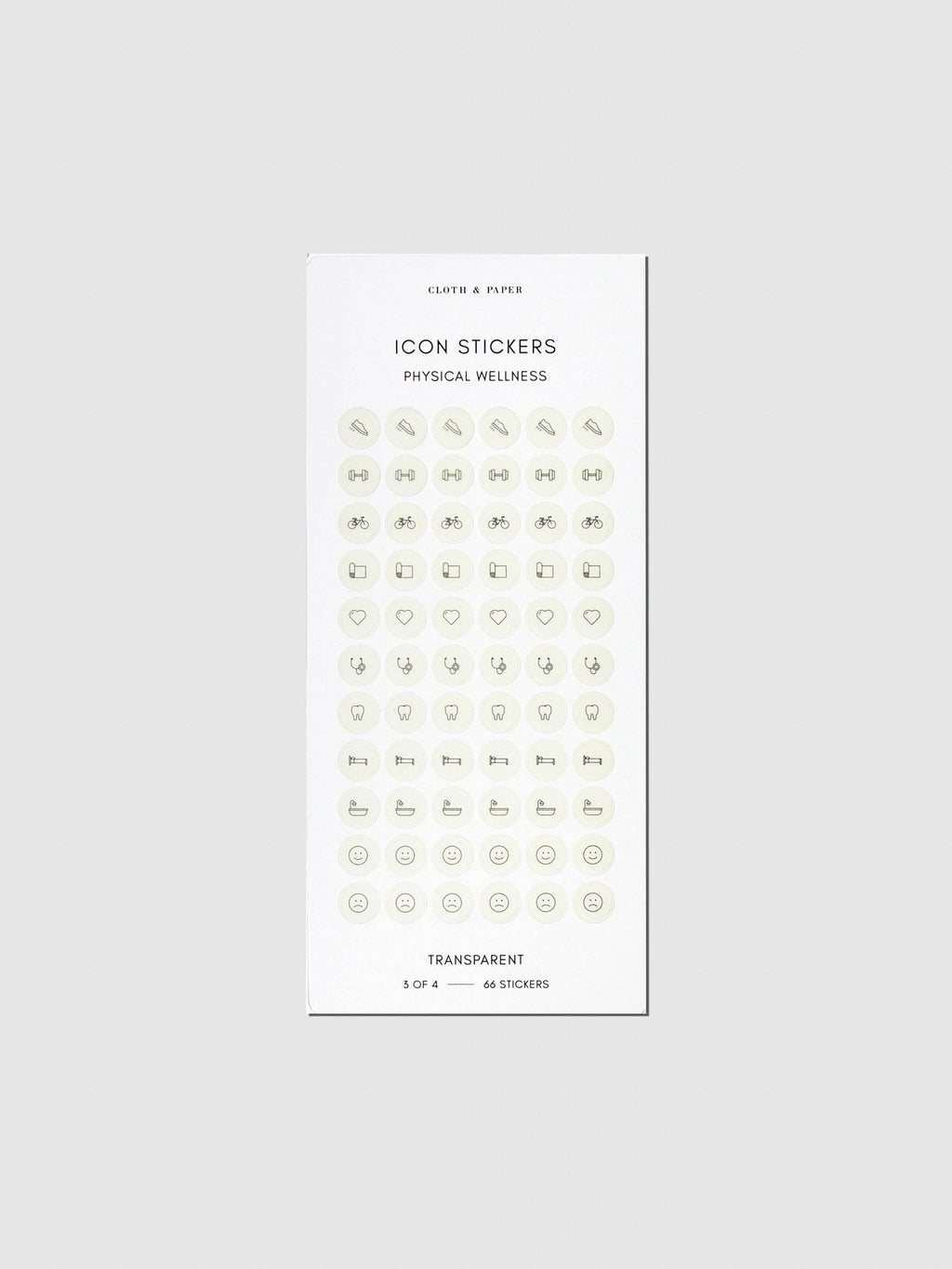 Healthy Planning Sticker Set